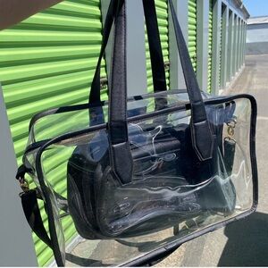 Impressions Clear and Black Cosmetic Bag